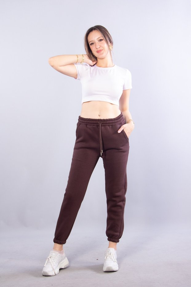 2674 (2566) Jogger Pants with Elasticated Hems and 3 Strings