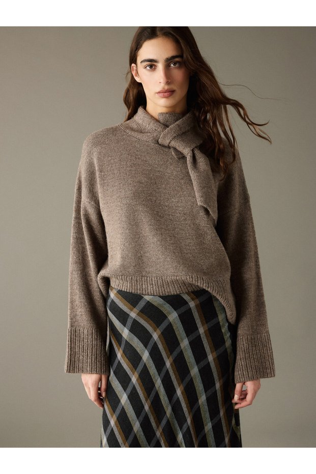 I Shawl Roba Collar Women's Knitwear Sweater from Freezen Store
