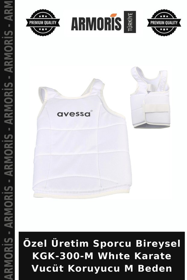 Custom-Made Athlete's Individual KGK-300-M White Karate Body Protector, Size M