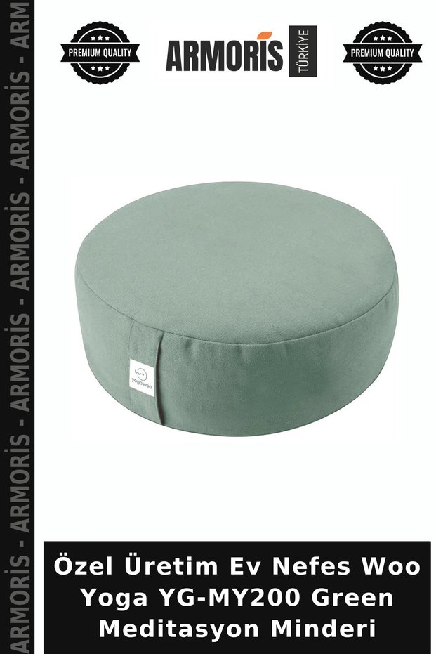 Custom-Made Ev Nefes Woo Yoga YG-MY200 Green Meditation Cushion
