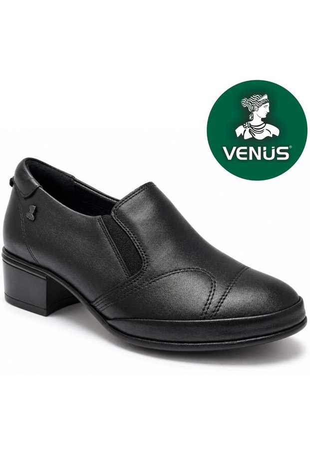 Varles Genuine Leather Comfort Orthopedic Women's Classic Heeled Shoes