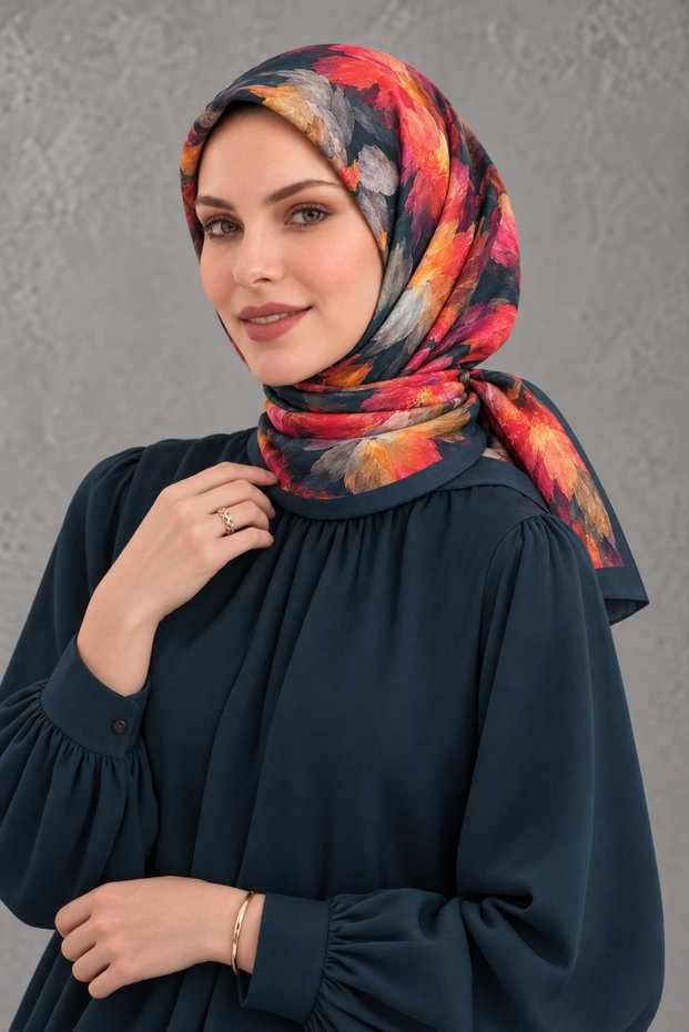 Patterned Cotton Scarf Spe-68