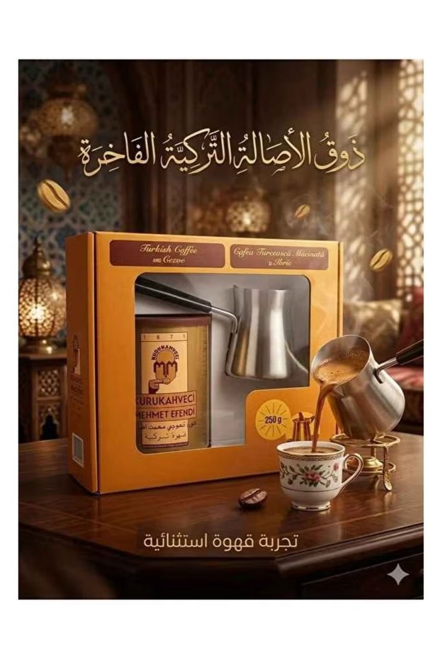 قهوة تركية مع راكوة فاخرة