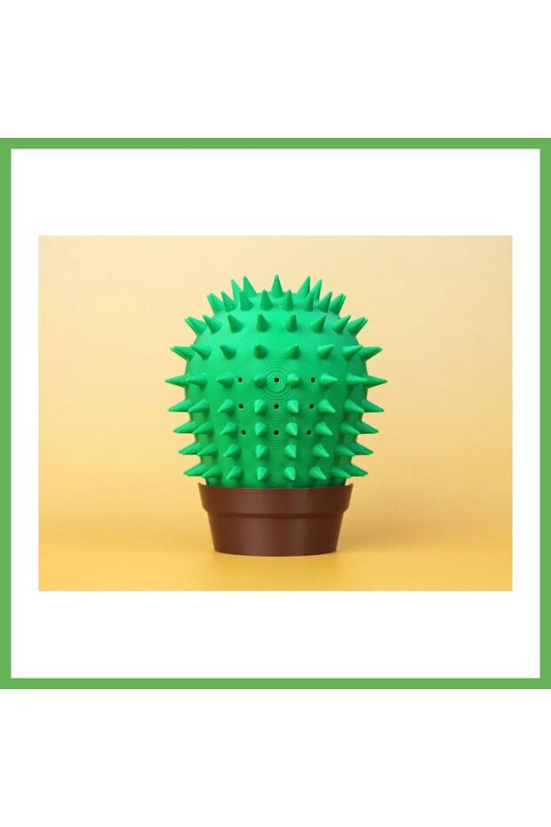 3D-Printed Cactus Cat Scratcher, Wall-Mounted Cat Scratching Toy, Catnip GEN01