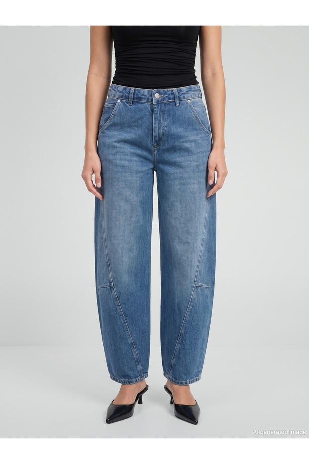 72394 Lyocell-Blend Flared Jeans
