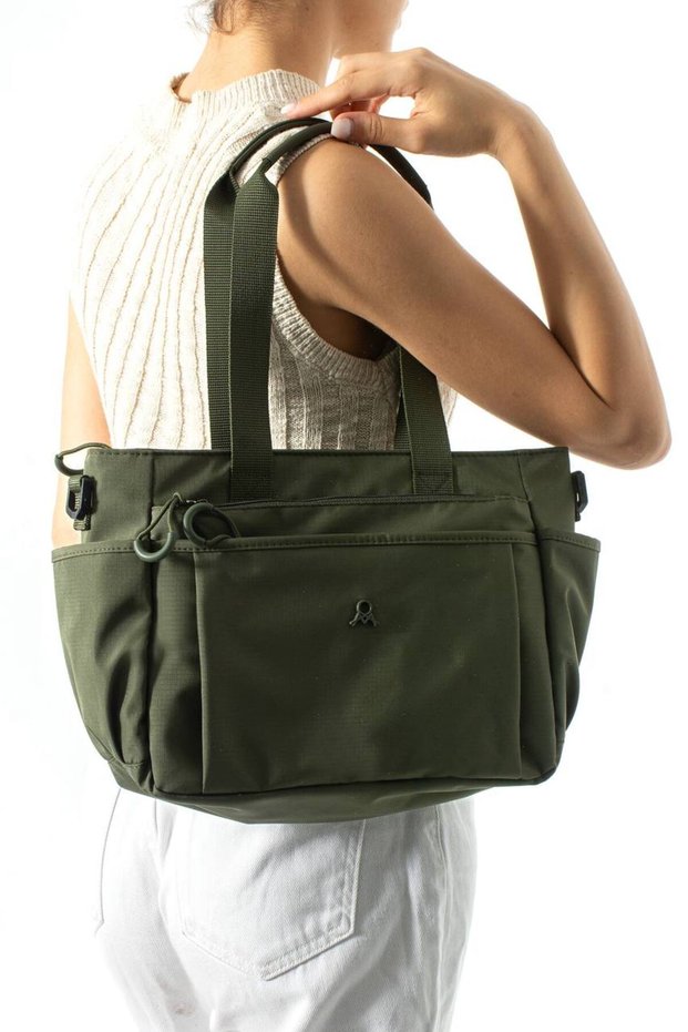 Waterproof Multi-Compartment Shoulder Bag with Long Straps 242