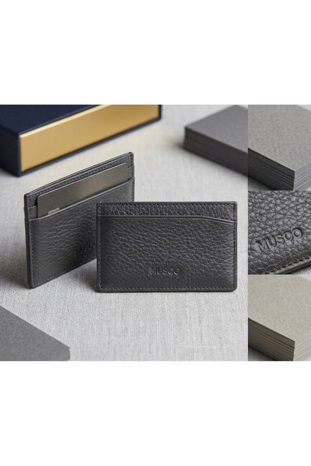 Genuine Leather Slim Cardholder / Minimalist Leather Wallet