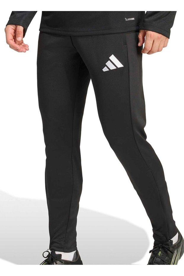 Men's black cotton casual jogger sweatpants, comfortable fit, with pockets.