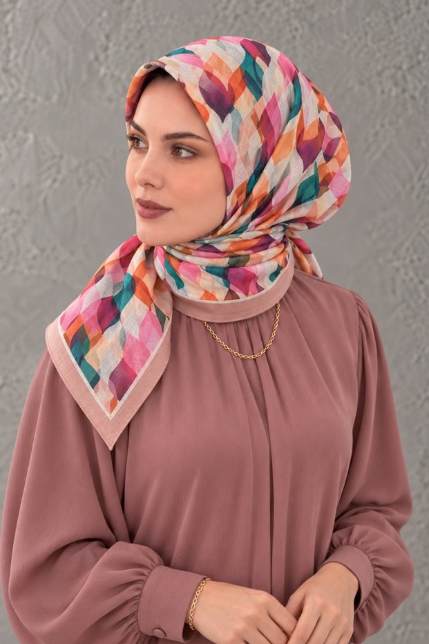 Patterned Cotton Scarf SPE-89