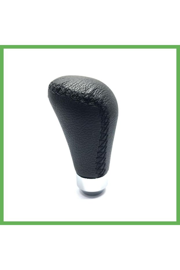 Stitched Leather Gear Shift Knob, Oval, Black GEN01