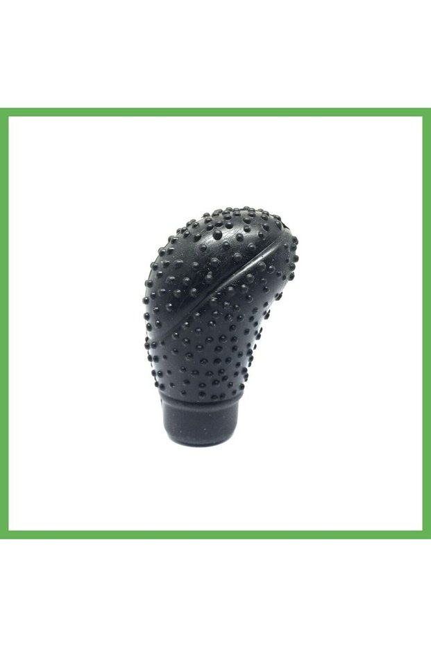 Silicone Gear Shift Knob Cover with Massage Function, Oval, Black GEN01