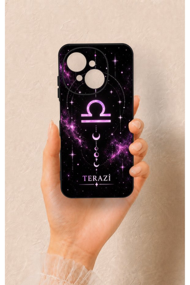 Tecno Spark Go1 Compatible Libra-Themed Patterned Silicone Case