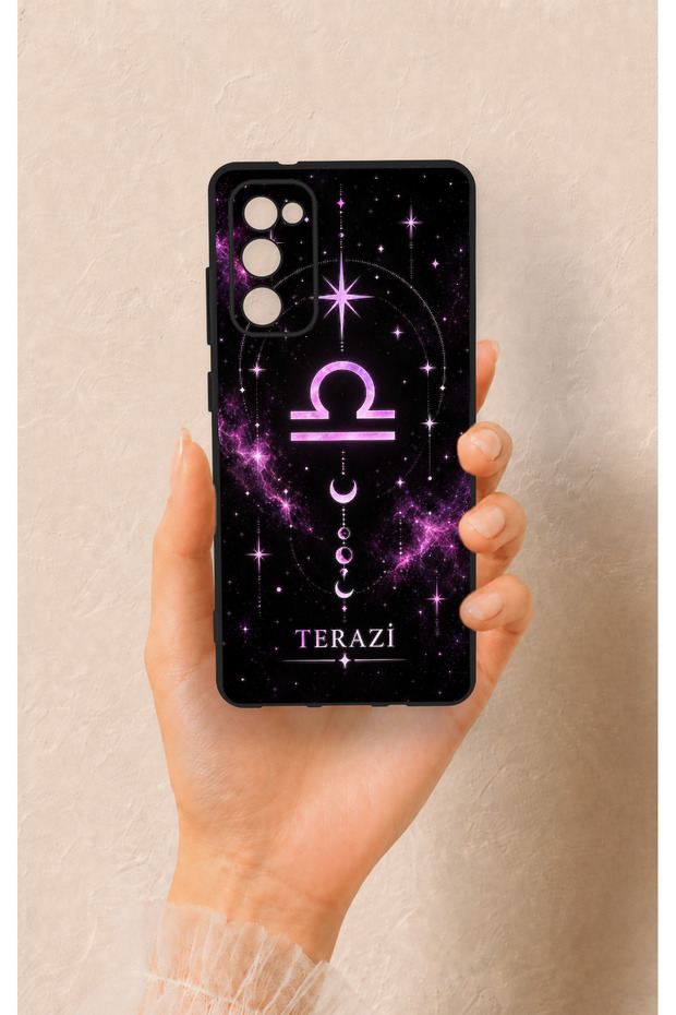 Samsung S20Fe Compatible Libra-Themed Patterned Silicone Case