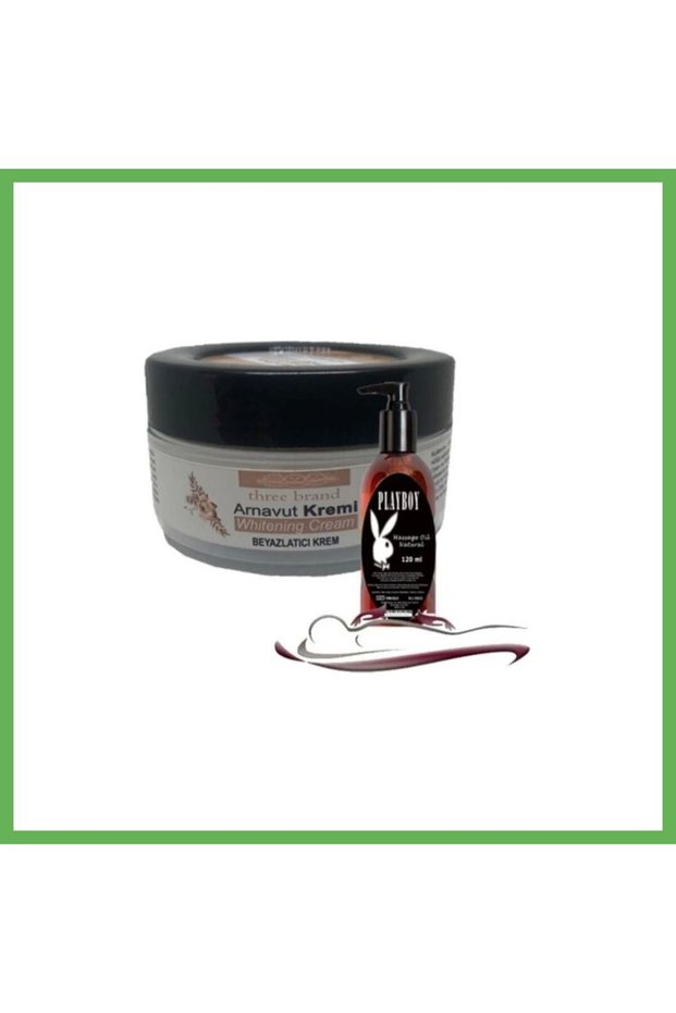 Playboy Three Brand Whitening Cream, 4-Pack: Albanian Cream 50 ml and 120 ml Whitening Cream GEN01