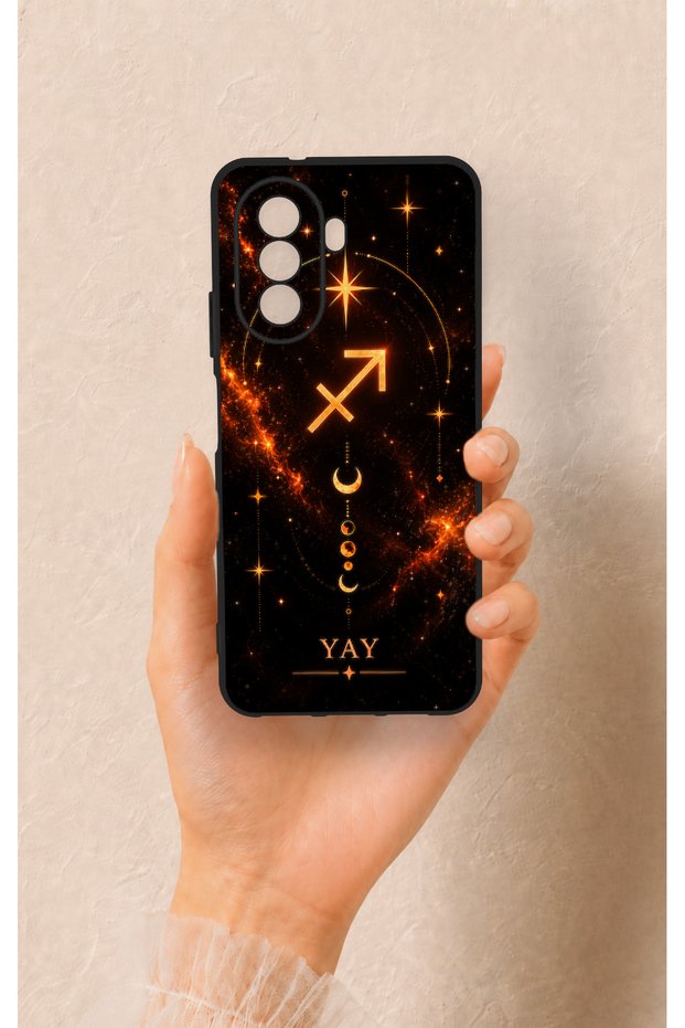 Huawei Nova Y70 Compatible Silicone Case with Sagittarius Zodiac Pattern