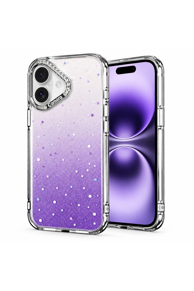 Stellora Nova Purple Case Compatible with the Apple iPhone 16