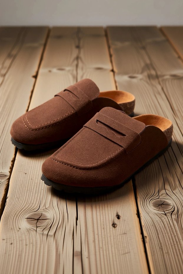 Men's Laceless Genuine Suede Leather-Soled Penny Loafers: Classic, Casual, and Comfortable
