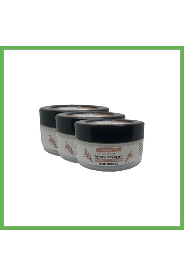 Three Brand Albanian Cream Whitening Cream, 3-Pack, All-Over Brightening Cream, 50 ml GEN01