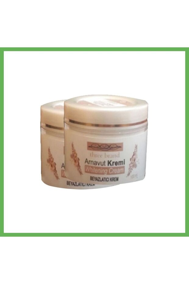 Three Brand Albanian Cream, 2-Pack, Whitening Cream for All Areas, 100 ml, GEN01