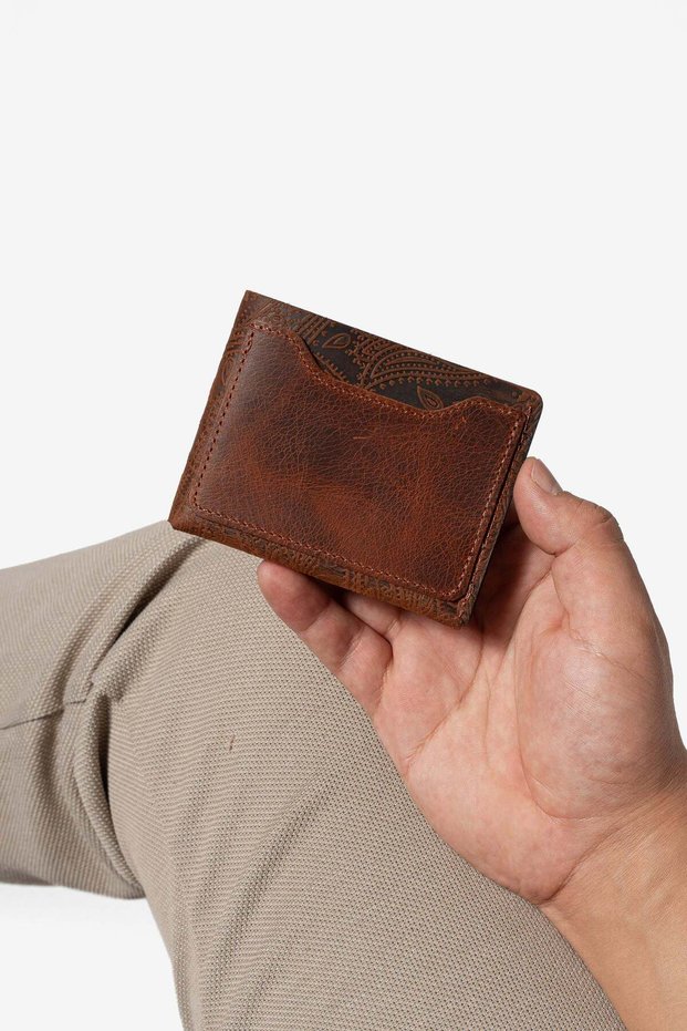 Mori Vintage Genuine Leather Wallet with Magnet