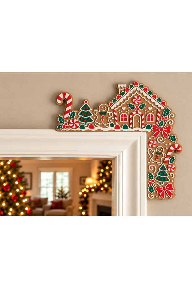 New Year's Door Corner Decoration - Merry Christmas Wall and Frame Decoration