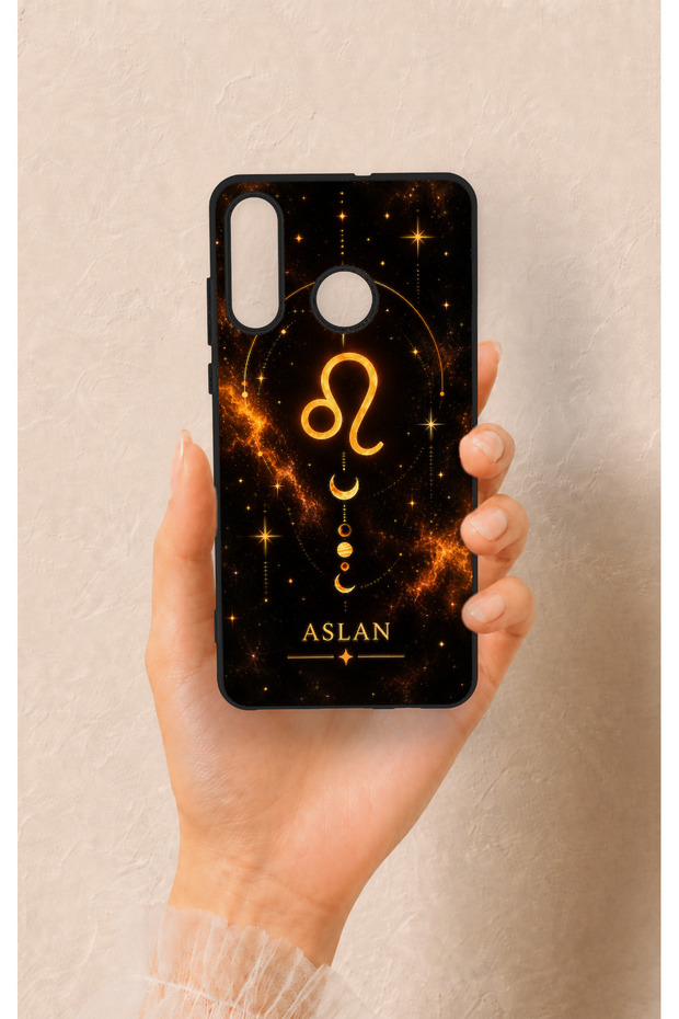 Huawei P30 Lite Compatible Leo Zodiac-Themed Patterned Silicone Case