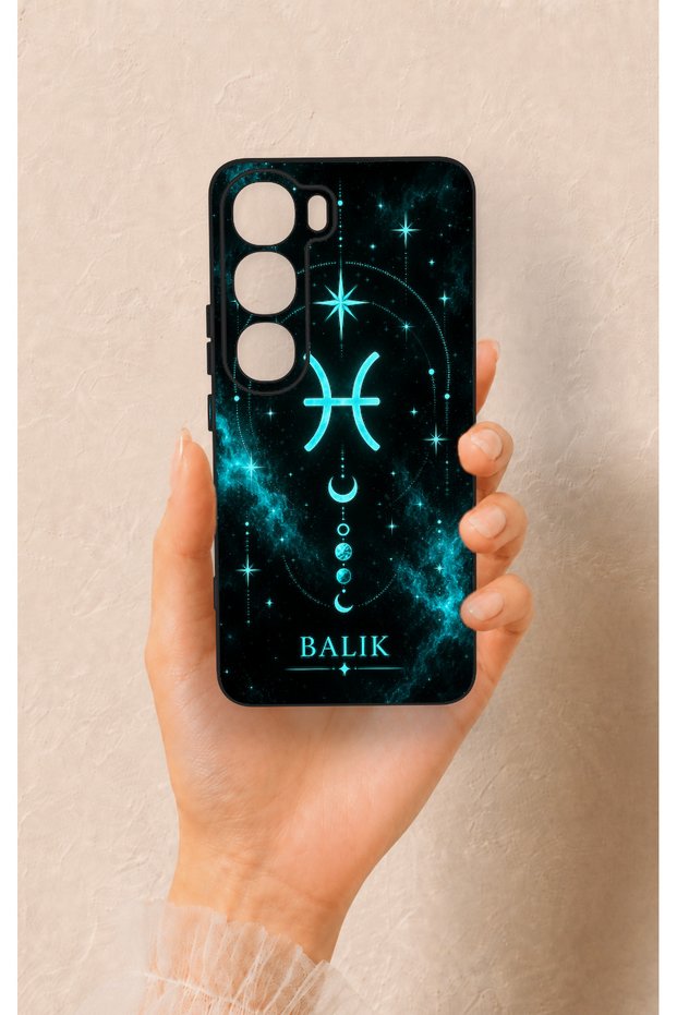 Vivo V40 Lite 5G-Compatible Silicone Case with Pisces Zodiac Sign Design