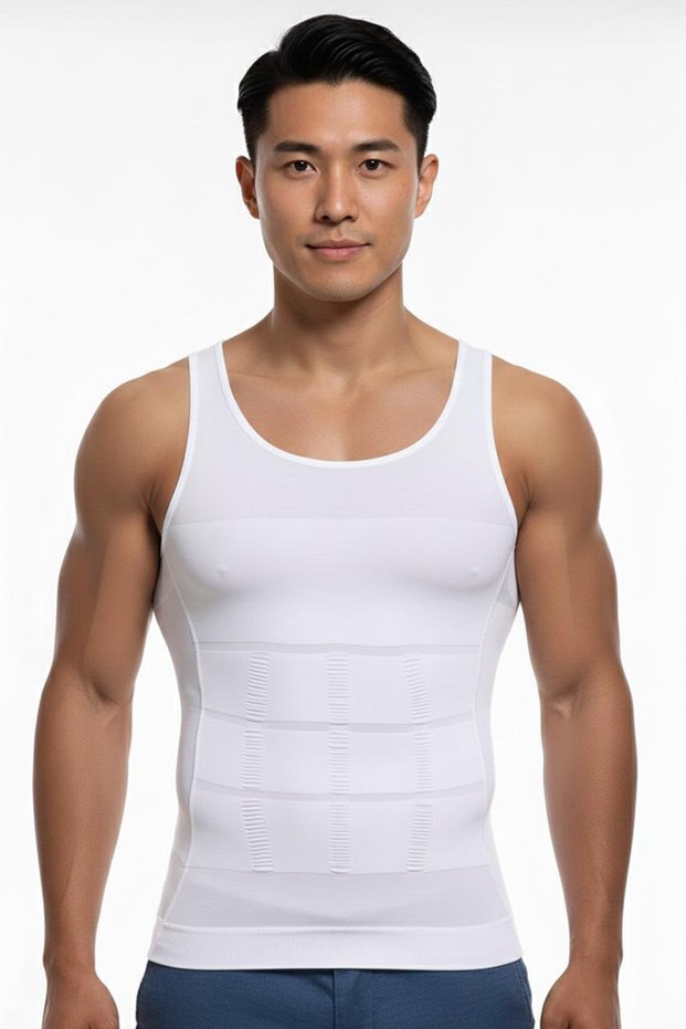 Belly Tightening and Firming Men's Athlete Corset 6050 White