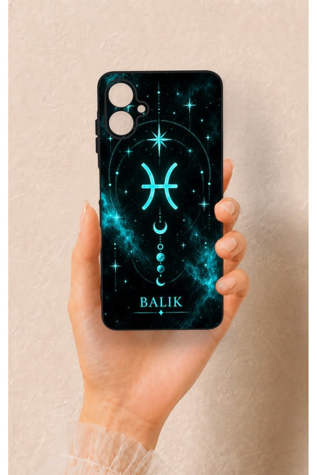 Samsung A06 Compatible Silicone Case with Pisces-Themed Pattern
