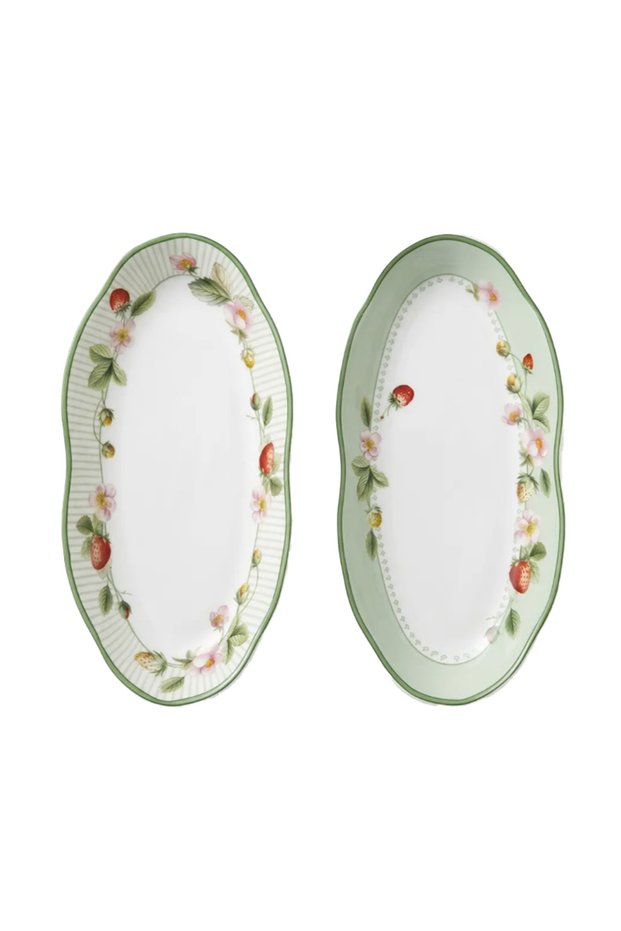 Emberlynn Bone 20 cm Set of 2 Oval Plates