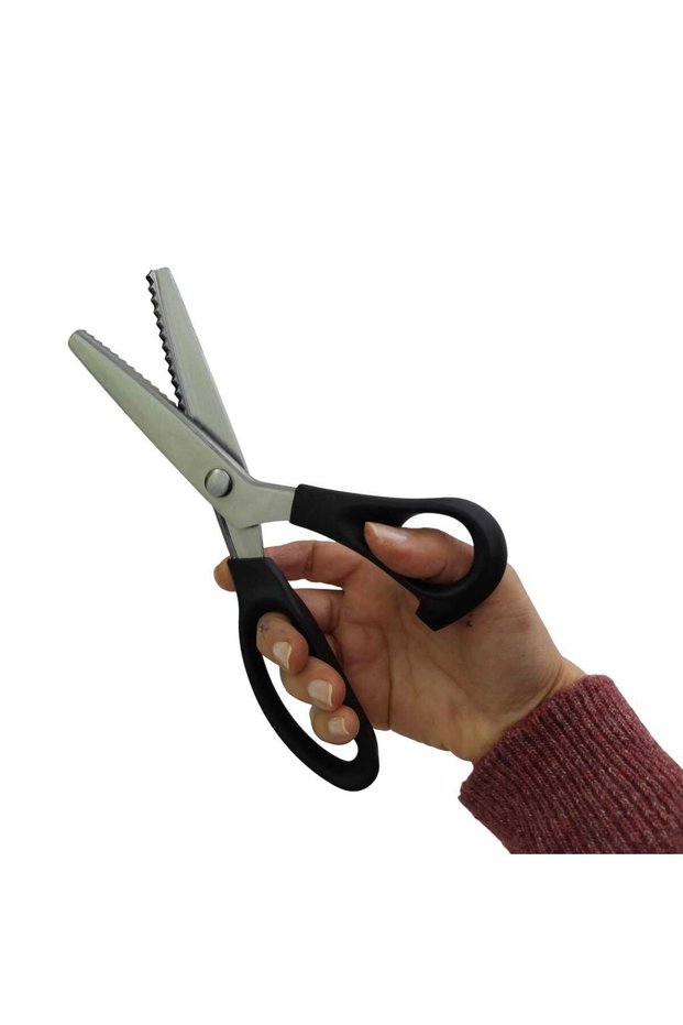 Zig Zag Cutting Tailor's File Scissors-Innovative Design: Cutting with File Scissors