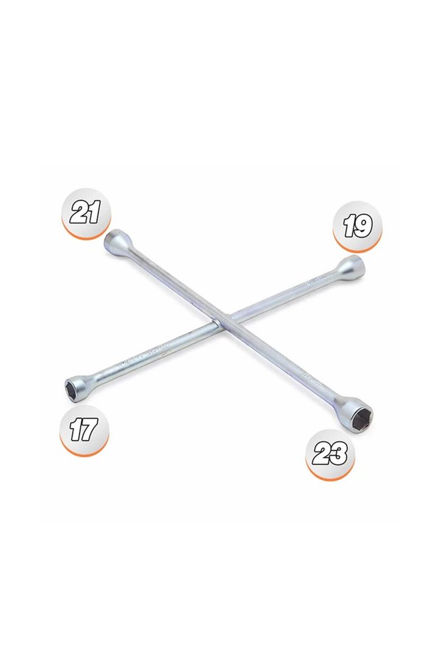 CHROME 4-PIECE SET - LARGE LUG WRENCH 17-19-21-23 (5496)