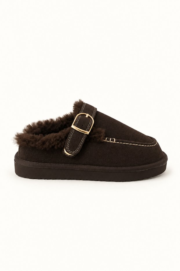 Fur-lined slippers 101-8301
