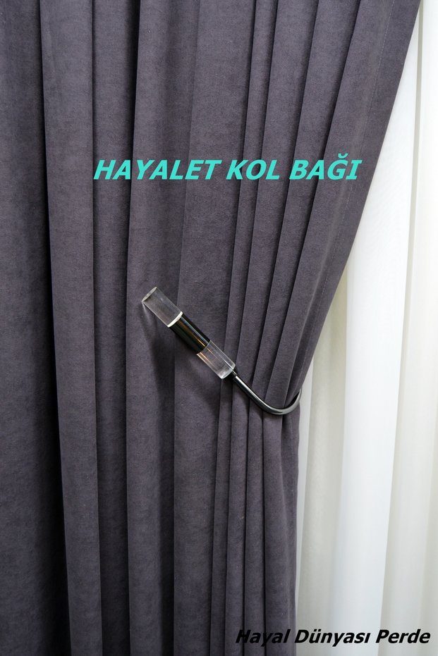 Ghost System Metal Plexiglass Curtain Rail Bracket for Mounting on a Curtain Rail