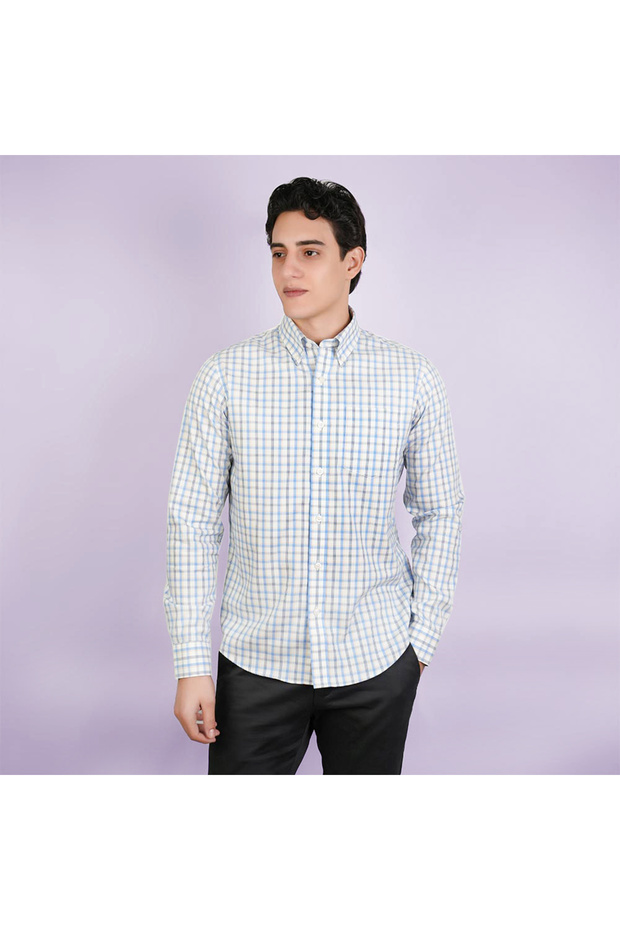 Men Wrinkle Free Regular Fit Oxford Shirt