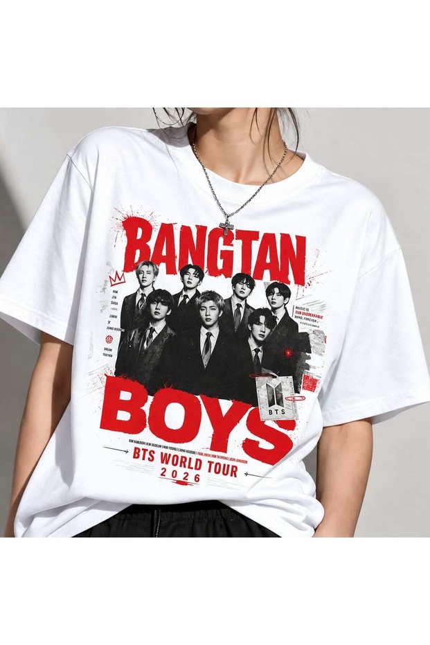 Bts Printed Unisex Oversized T-Shirt