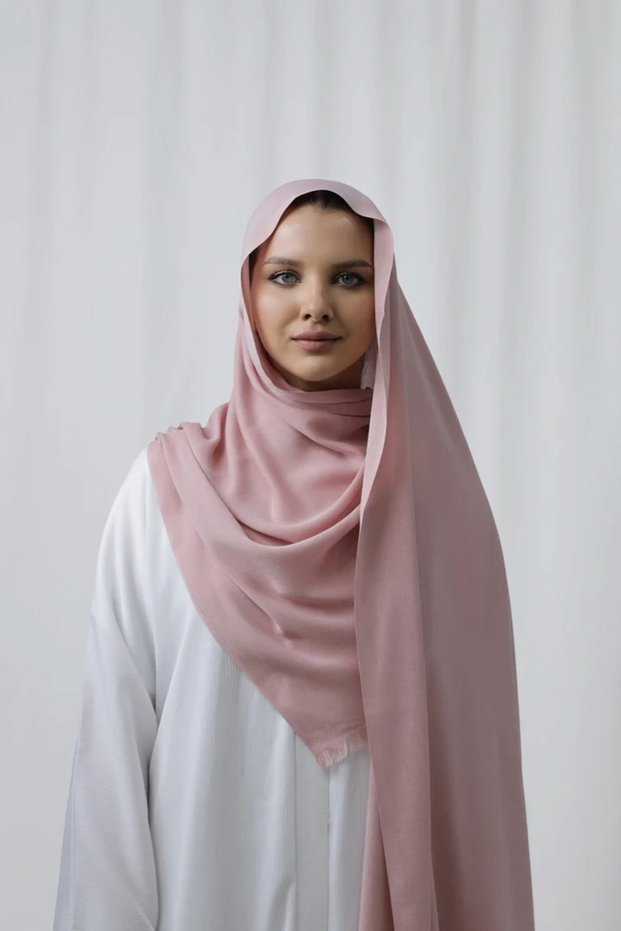 Cotton & Polyster -Pashmina Hijab – 185 × 75 cm | Soft & Elegant