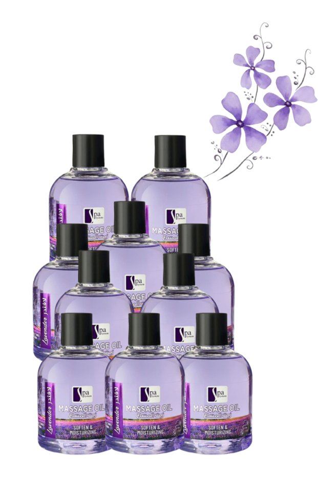 10 Pieces Lavender Massage Oil Soften & Moisturizing