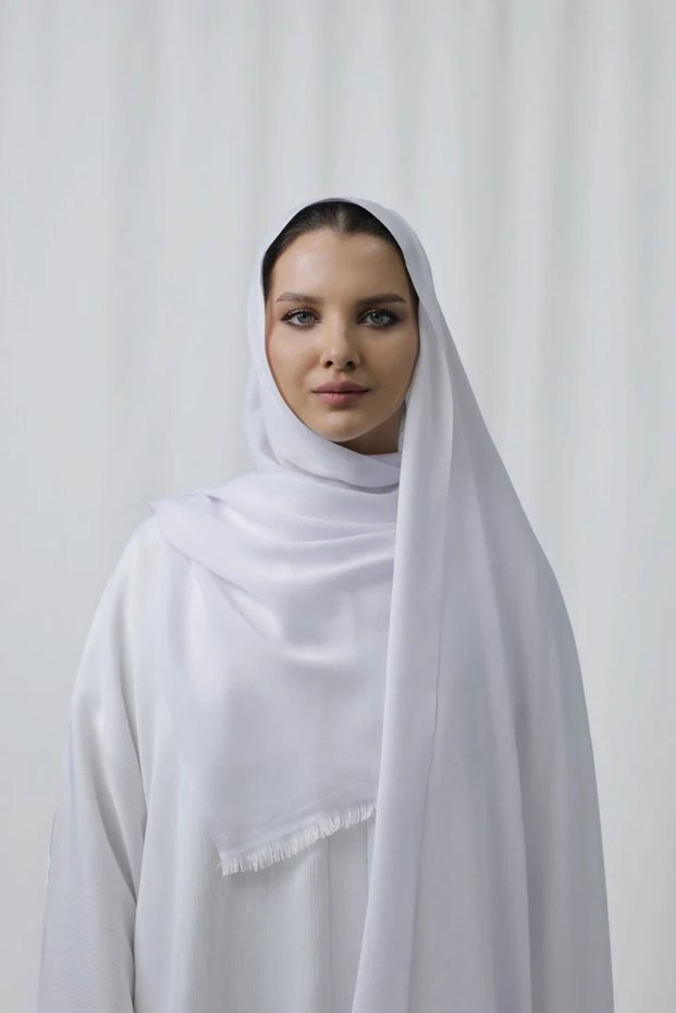 Cotton & Polyster -Pashmina Hijab – 185 × 75 cm | Soft & Elegant