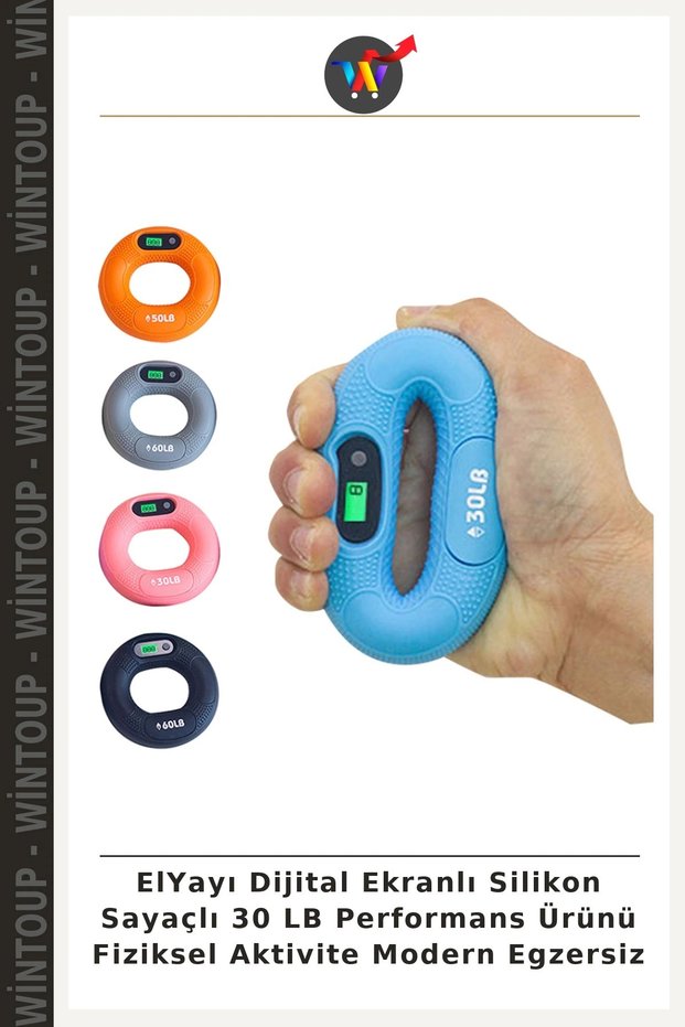 ElYayı Digital Screen Silicone-Cased 30 LB Physical Activity Modern Exercise