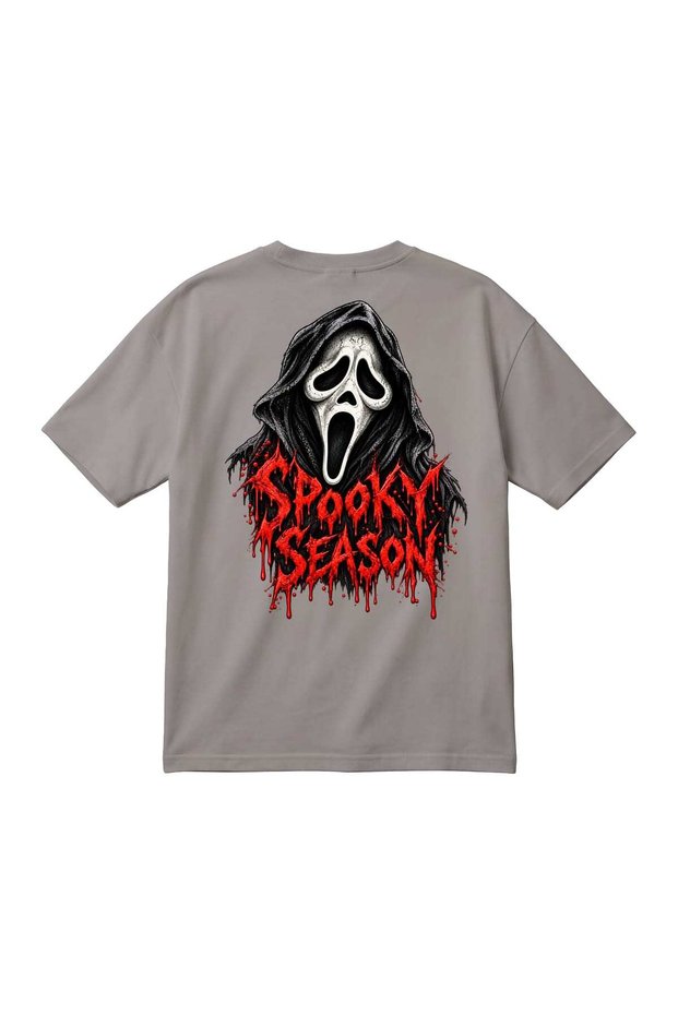 HALLOWEEN GHOST Printed Unisex Oversized T-Shirt