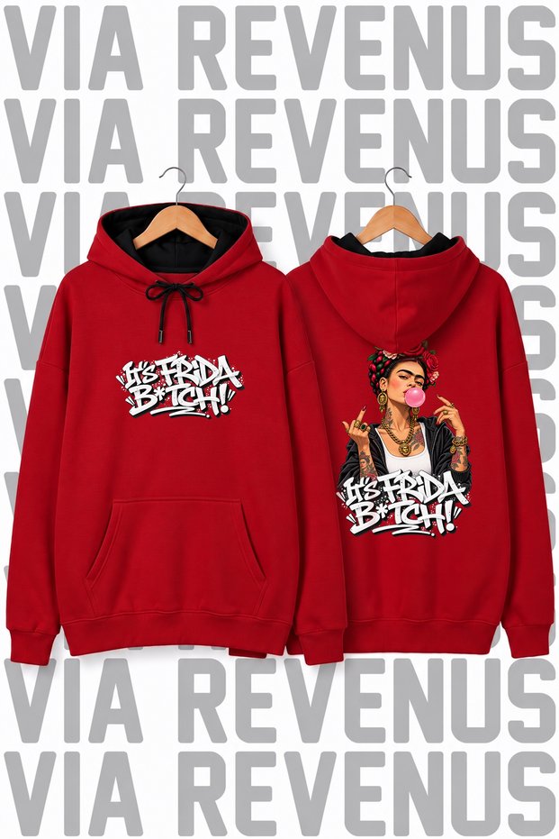 It's Frida B. Unprinted Unisex Oversized Hoodie