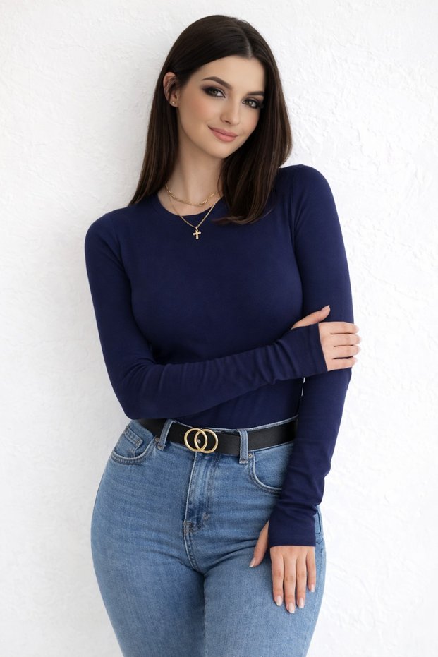 COTTON BODYSUIT WITH FINGER HOLES