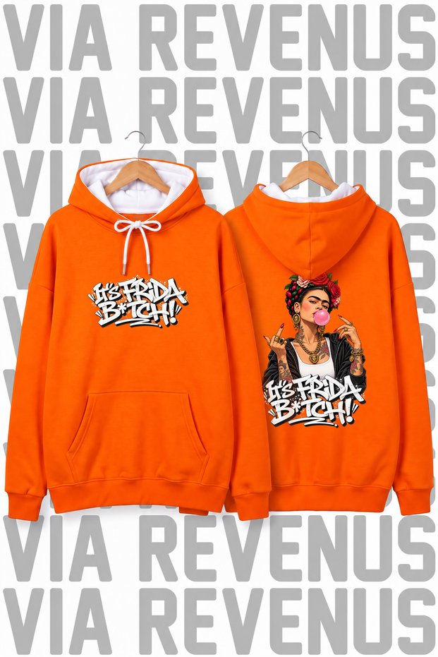 It's Frida B. Unprinted Unisex Oversized Hoodie