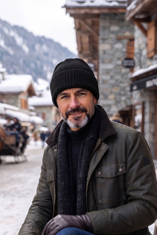 Men's Siberian Beanie: Double-Layer, Winter-Weight, Folded Knit