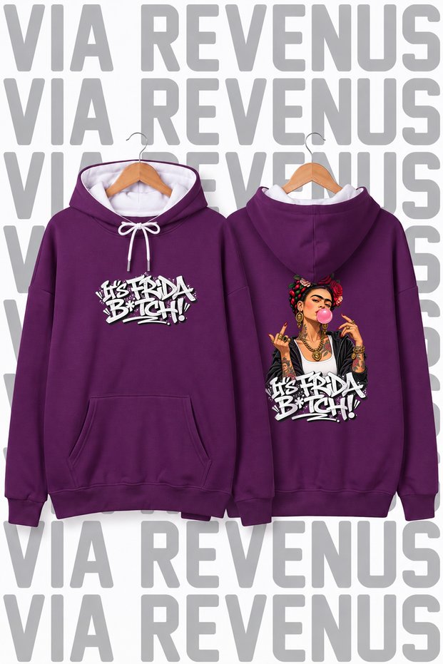 It's Frida B. Unprinted Unisex Oversized Hoodie