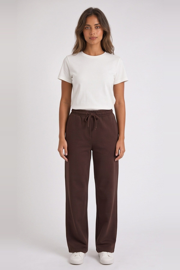 Regular Fit Cotton Straight-Leg Sweatpants for Women SWEATPANTS 26K0418K1