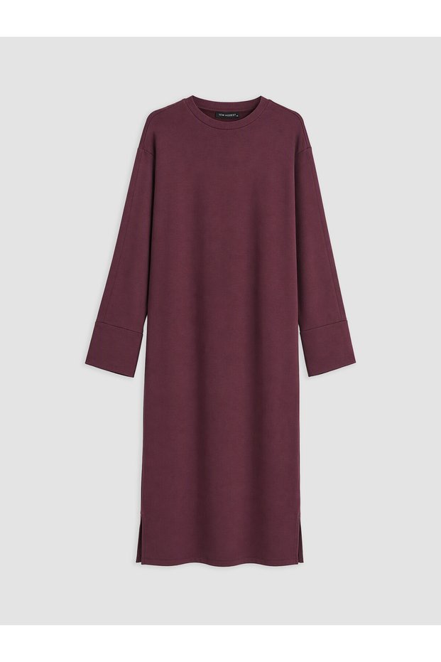 Peak New Season Burgundy A-Line Sweatshirt Dress