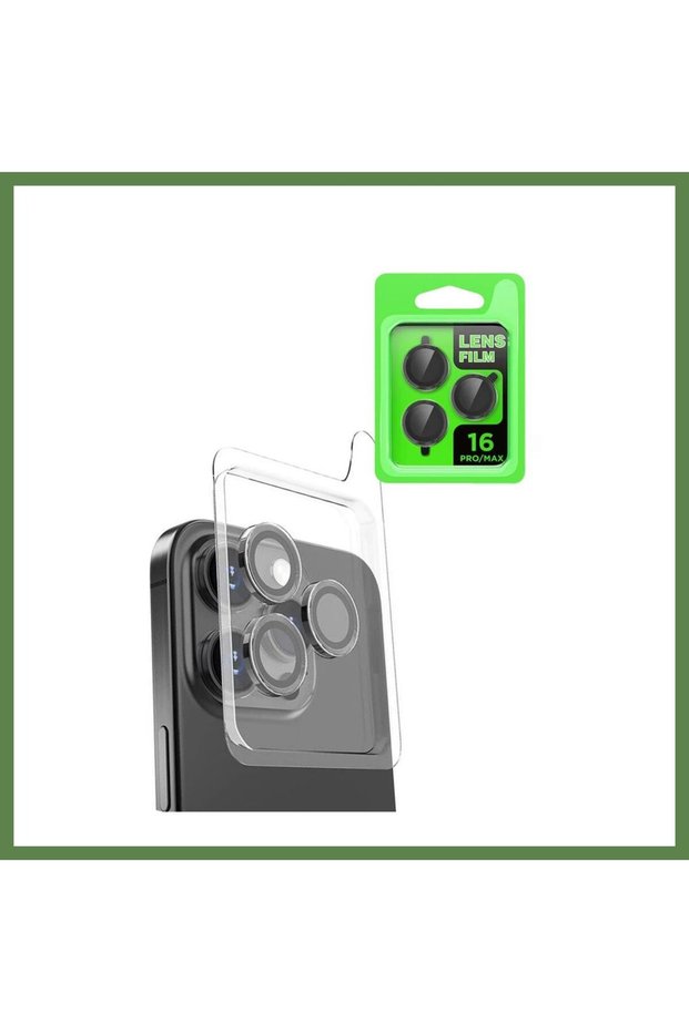 Raze Metal Camera Lens Compatible with iPhone 16 Pro Max - Black HB006
