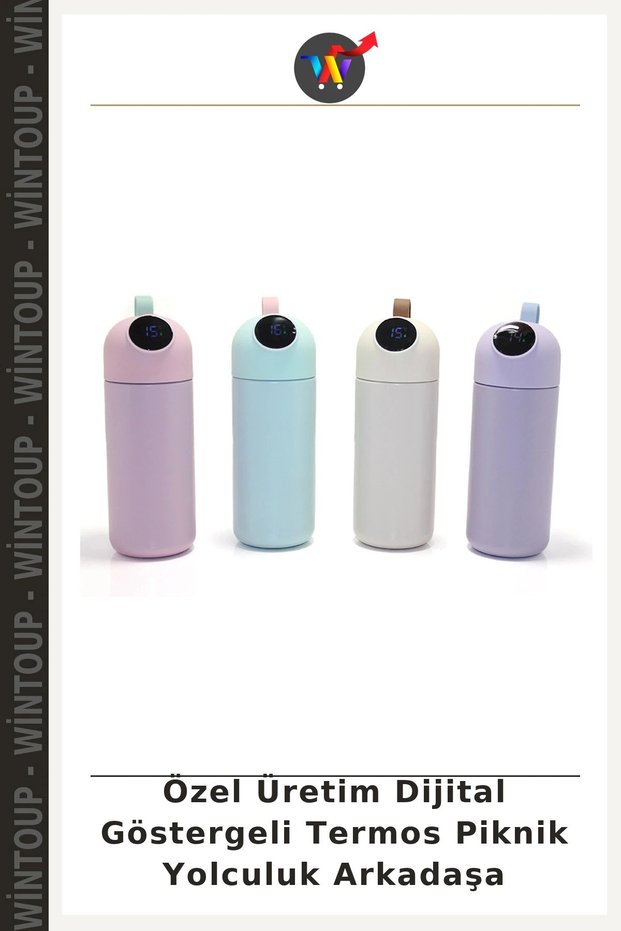 Custom-Made Thermal Thermos with Digital Display—Perfect for Picnics, Trips, and Friends